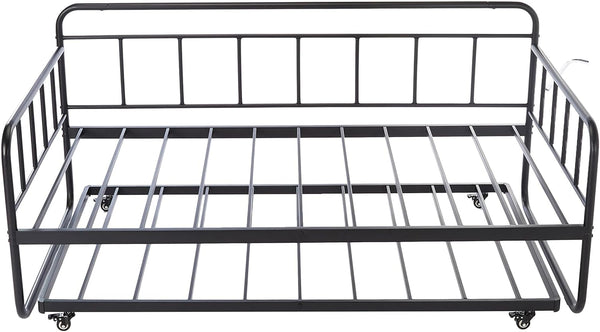 Twin Daybed with Trundle Bed Frame