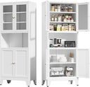69" Metal Pantry Cabinet with Adjustable Shelves