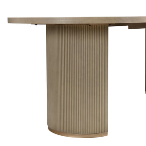 Oval Pedestal Dining Table for 6
