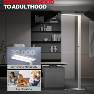 Full Spectrum LED Floor Lamp with Dimmer