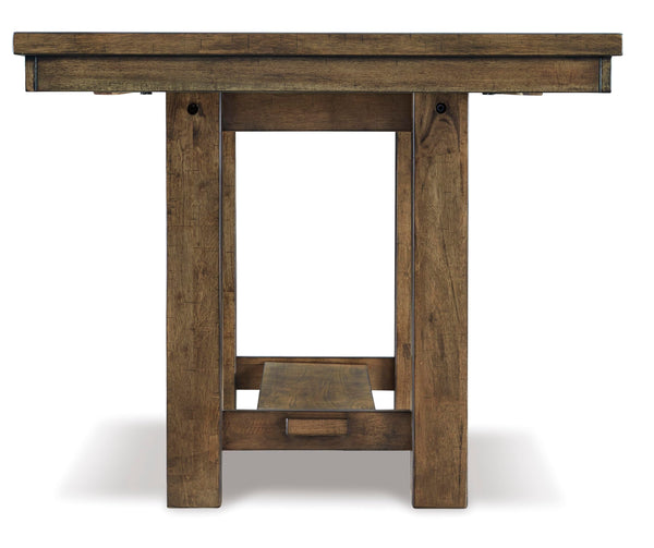 Extendable Rectangular Dining Table with Trestle Base — Seats 8