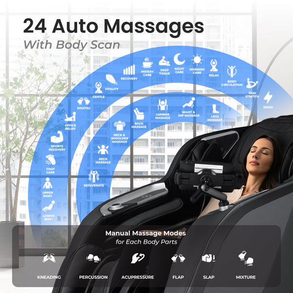 4D Massage Chair with Zero Gravity & SL-Track