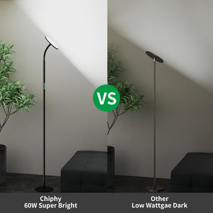 60W LED Torchiere Floor Lamp