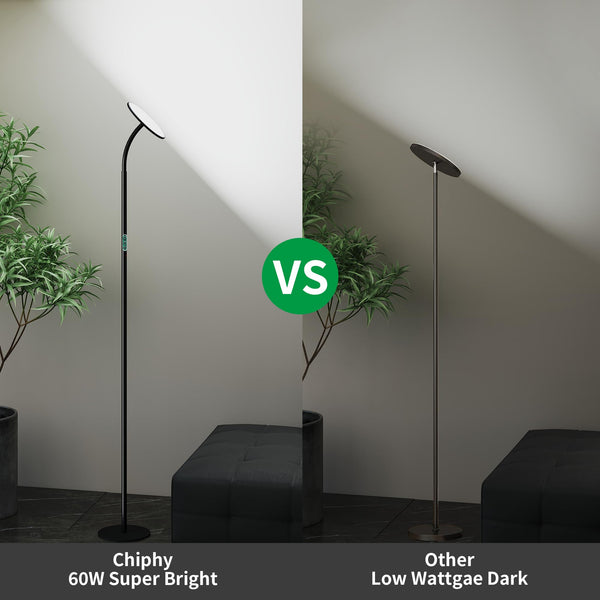 60W LED Torchiere Floor Lamp