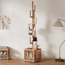 Cactus Freestanding Coat Rack with Storage