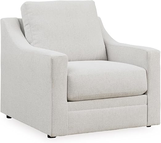 Contemporary Light Gray Loveseat with Accent Pillows