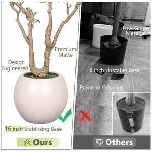 Artificial Olive Tree Indoor – 7ft & 8ft Tall Faux Plant with Planter