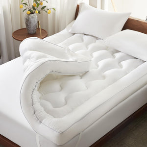 Memory Foam Mattress Topper with Pillow Top