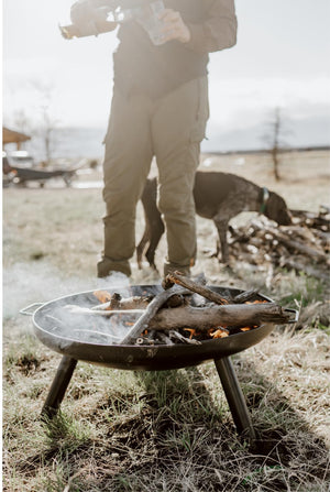 23-Inch Outdoor Wood Burning Fire Pit