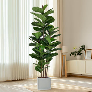Faux Fiddle Leaf Fig Tree – Artificial Ficus Indoor Plant