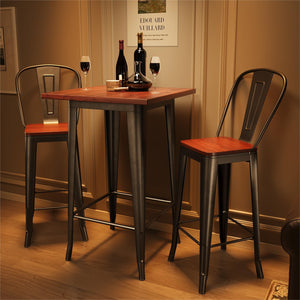 3-Piece Bar Table and Chairs Set