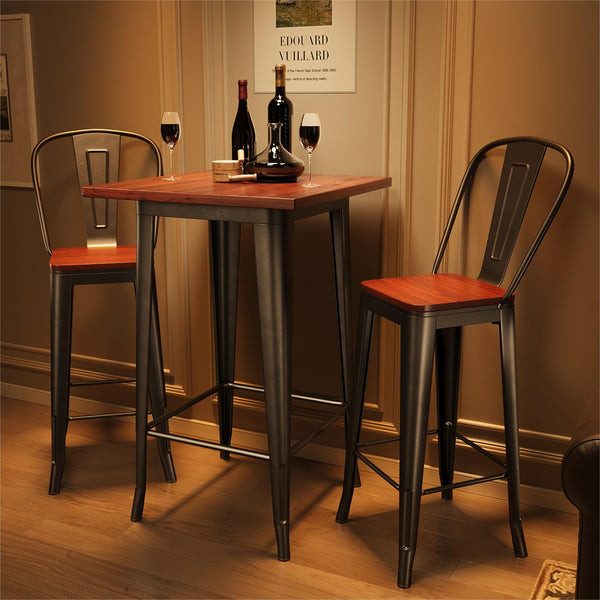 3-Piece Bar Table and Chairs Set