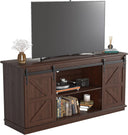 TV Stand with Sliding Barn Doors & Storage Cabinets – 58" & 65"