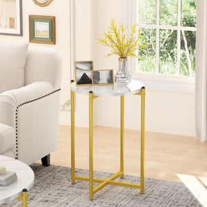 Round Marble Coffee Table Set of 3
