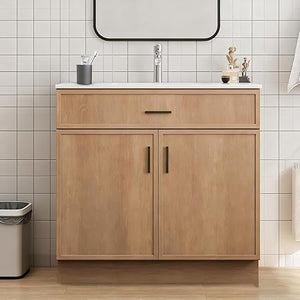48-Inch Bathroom Vanity with Sink and Wood Cabinet