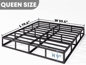 9 Inch Box Spring with Fabric Cover – Multi-Size