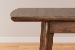 Rectangular Extension Dining Table with Self-Storing Leaf