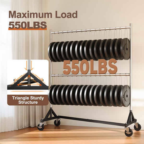 Heavy Duty Z Rack Clothing Rack with Wheels