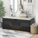 Lift Top Storage Bench with Cushioned Seat