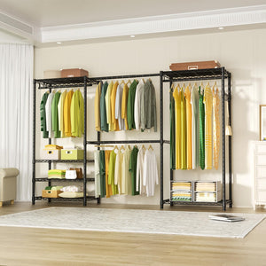 Freestanding Expandable Closet Garment Rack