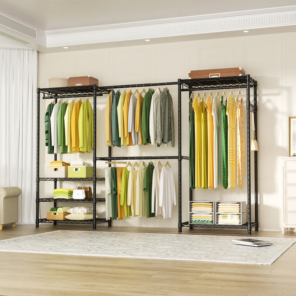 Freestanding Expandable Closet Garment Rack