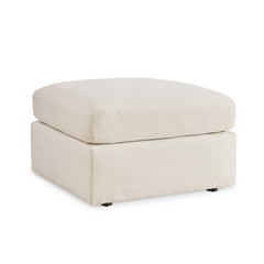 Oversized Square Accent Ottoman – Beige
