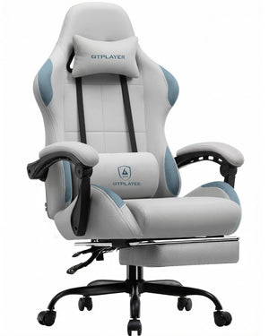 Fabric Gaming Chair with Pocket Spring Cushion