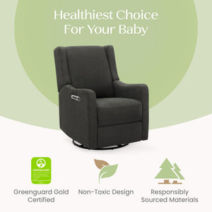 Power Recliner Swivel Glider with USB Charging – Stain-Resistant Fabric