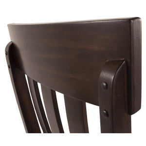 Faux Leather Rake Back Dining Chairs Set of 2