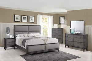 6-Piece King Bedroom Set – Bed, Dresser, Mirror, Chest & 2 Nightstands