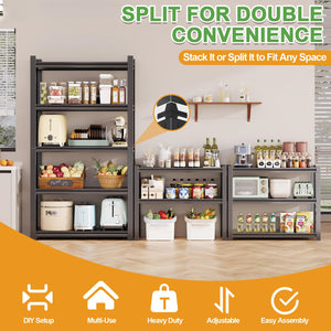 Heavy Duty 5-Tier Metal Storage Shelving Unit