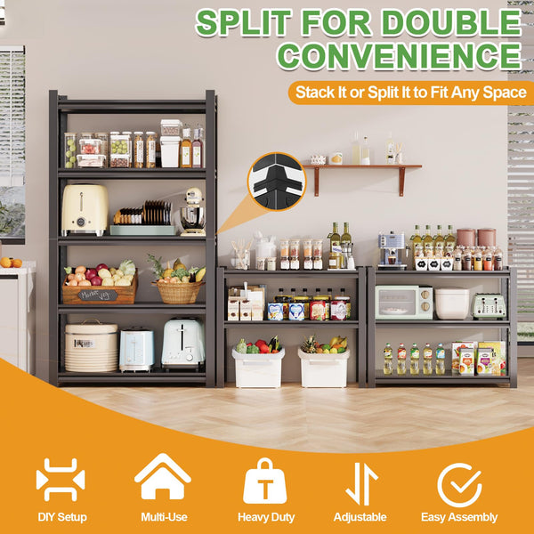 Heavy Duty 5-Tier Metal Storage Shelving Unit