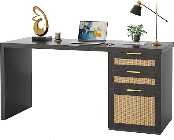 55" Modern Office Desk with Drawer