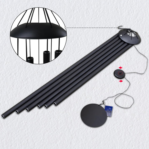 74 Inch Extra Large Outdoor Wind Chimes – Deep Tone Aluminum