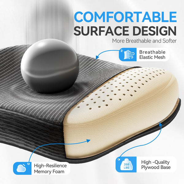 Ergonomic Mesh Office Chair with Headrest & Adjustable Lumbar Support