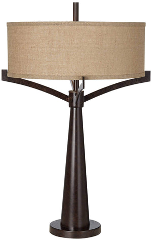 Industrial Bronze Table Lamps – Set of 2