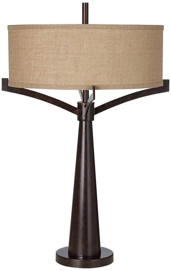 Industrial Bronze Table Lamps – Set of 2
