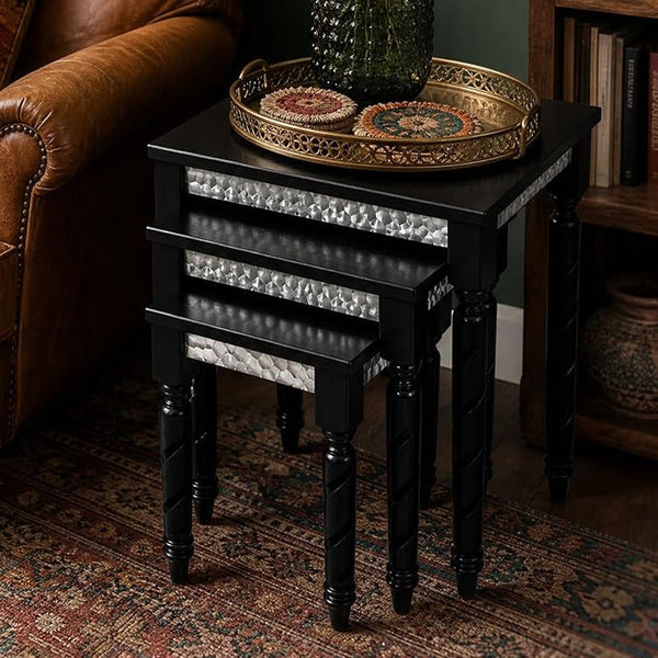 Mid-Century Modern Nesting Tables Set of 3