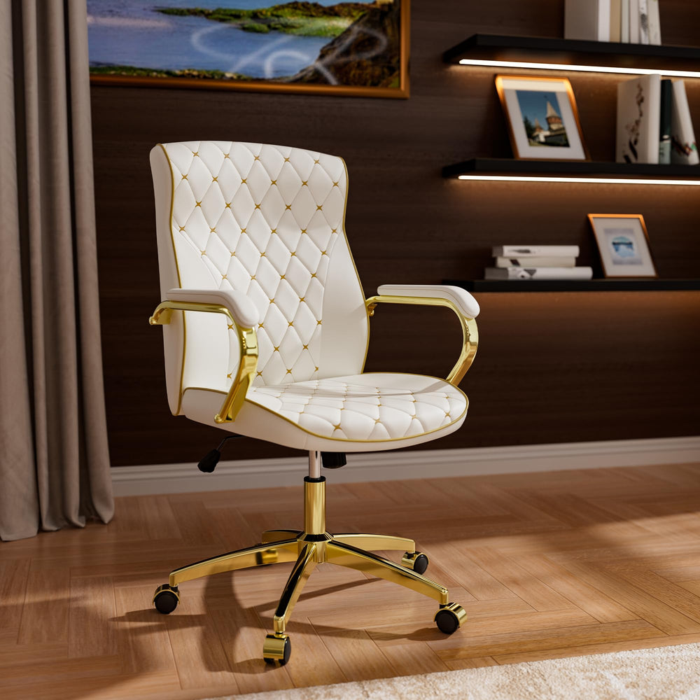 Diamond Quilted Swivel Executive Office Chair