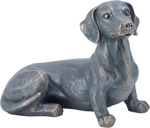 Sleeping Dog Garden Statue – Resin Outdoor Sculpture for Patio, Lawn & Yard
