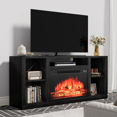 Electric Fireplace TV Stand with Storage, 58 Inch