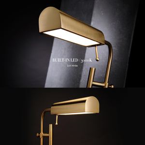 Adjustable Pharmacy Floor Lamp with Swing Arm – 10W LED