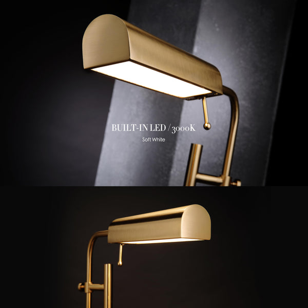 Adjustable Pharmacy Floor Lamp with Swing Arm – 10W LED