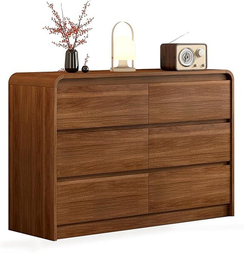 6-Drawer Dresser – Engineered Wood & Oak, 47.2"W