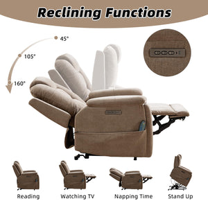 Power Lift Recliner Chair with Massage & Heat