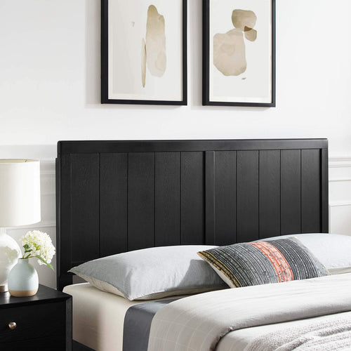 Full Wood Headboard – Black