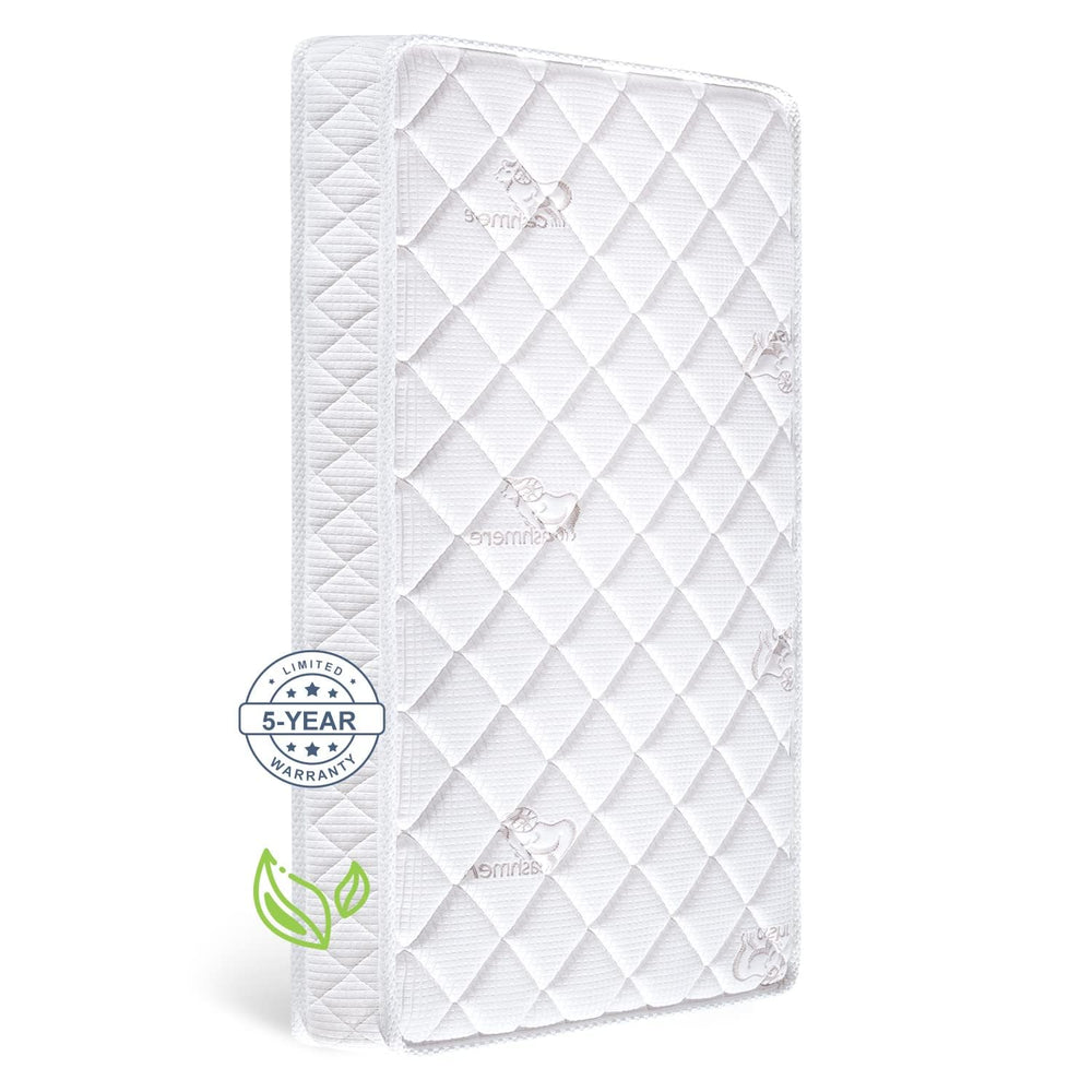 Firm Soft Crib & Toddler Mattress – 5" Thick, Hypoallergenic, Fits Standard Cribs