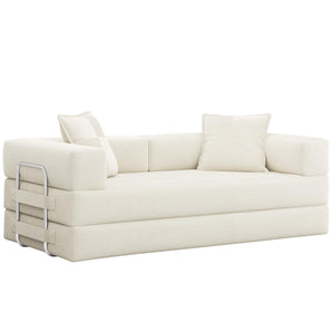 78" Convertible Sofa Bed – 5-in-1 Futon Couch, Corduroy, No Assembly