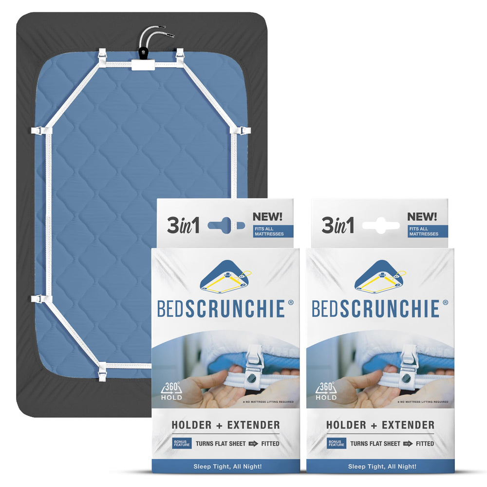 Bed Sheet Holder Straps with 360-Degree Tightener — Fits All Mattress Sizes