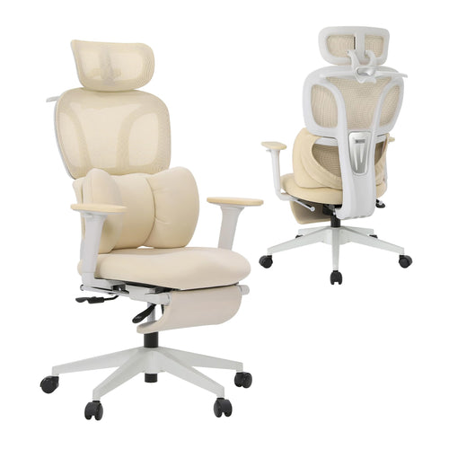 Ergonomic High Back Office Chair with Lumbar Support, Headrest & Footrest